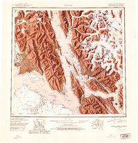 Juneau 1951 topographic map thumbnail