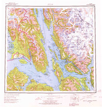 Juneau 1962 topographic map thumbnail