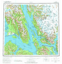 Juneau 1962 topographic map preview