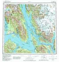 Juneau 1962 topographic map thumbnail