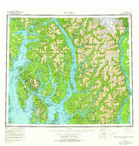 Ketchikan 1955 topographic map thumbnail