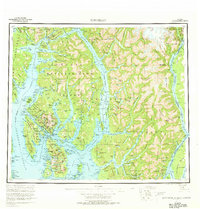 Ketchikan 1955 topographic map thumbnail