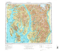 Ketchikan 1955 topographic map thumbnail
