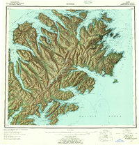 Kodiak 1952 topographic map thumbnail