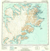 Kodiak 1952 topographic map thumbnail
