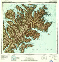 Kodiak 1952 topographic map thumbnail
