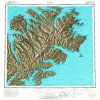 Kodiak 1952 topographic map preview