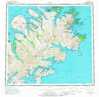 Kodiak 1952 topographic map preview