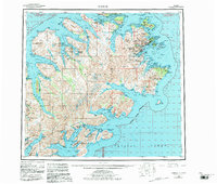 Kodiak 1952 topographic map preview