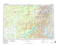 Lake Clark 1958 topographic map thumbnail