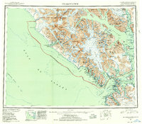 Mt Fairweather 1951 topographic map thumbnail
