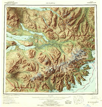 Mt Katmai 1951 topographic map thumbnail