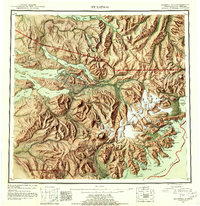 Mt Katmai 1951 topographic map thumbnail