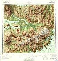 Mt Katmai 1951 topographic map thumbnail