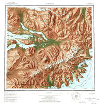 Mt Katmai 1951 topographic map thumbnail