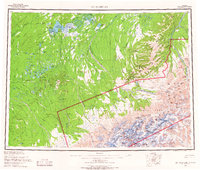 Mount McKinley 1958 topographic map thumbnail
