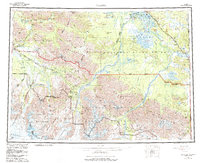 Nabesna 1960 topographic map thumbnail
