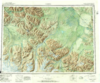 Nabesna 1950 topographic map thumbnail