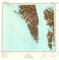 Port Alexander 1951 topographic map thumbnail