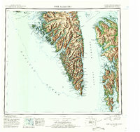 Port Alexander 1952 topographic map thumbnail