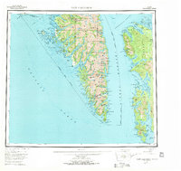 Port Alexander 1951 topographic map thumbnail