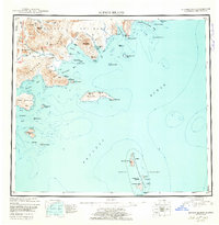 Sutwik Island 1951 topographic map thumbnail