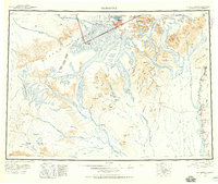 Talkeetna 1950 topographic map thumbnail