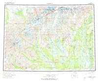Talkeetna 1958 topographic map thumbnail