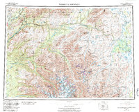 Talkeetna Mountains 1954 topographic map thumbnail
