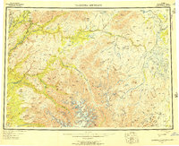 Talkeetna Mountains 1954 topographic map thumbnail