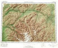 Talkeetna Mountains 1966 topographic map thumbnail