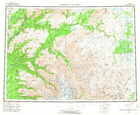 Talkeetna Mountains 1954 topographic map thumbnail