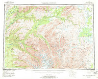 Talkeetna Mountains 1954 topographic map thumbnail