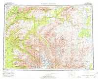 Talkeetna Mountains 1954 topographic map thumbnail
