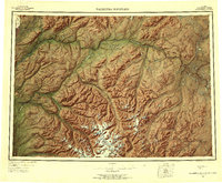 Talkeetna Mountains 1954 topographic map thumbnail