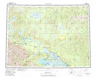 Tanacross 1956 topographic map thumbnail