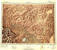 Tanacross 1950 topographic map preview