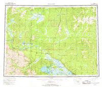 Tanacross 1956 topographic map thumbnail