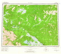 Tanacross 1964 topographic map thumbnail