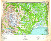 Tyonek 1958 topographic map thumbnail
