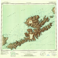 Unalaska 1951 topographic map thumbnail