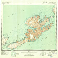 Unalaska 1951 topographic map thumbnail