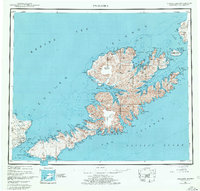 Unalaska 1951 topographic map preview
