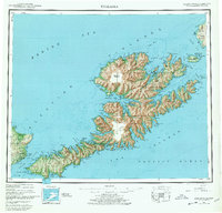 Unalaska 1951 topographic map thumbnail