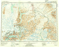 Valdez 1952 topographic map thumbnail