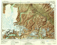 Valdez 1952 topographic map thumbnail
