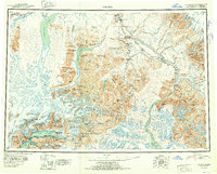 Valdez 1952 topographic map thumbnail