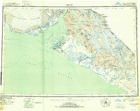 Yakutat 1951 topographic map thumbnail