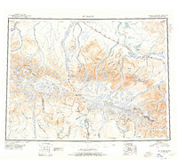 Mount Hayes 1950 topographic map thumbnail