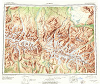Mount Hayes 1950 topographic map thumbnail
